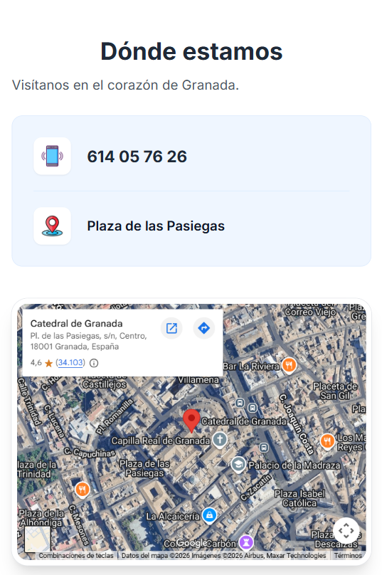 Pantalla de ubicación del sistema